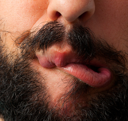 Beatboxer mouth close-up